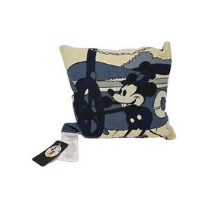 Disney Mickey & Co Decorative‎ Throw Pillow 14" Steamboat Willie New